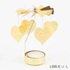 Metal Rotating Spinner Carousel Candle Tea Light Holder Table Rotating Transfer Windmill Decoration Home Elegance Candle Holder