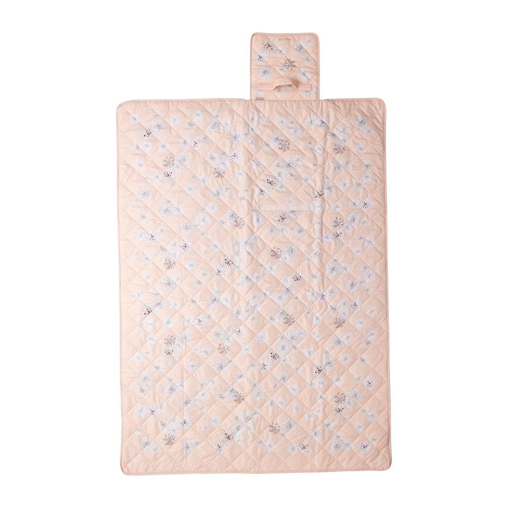 Paul & Joe Break Time Marks Picnic Mat L, Chrysanthemum Nude Pink, PAJB-MAT03-PK