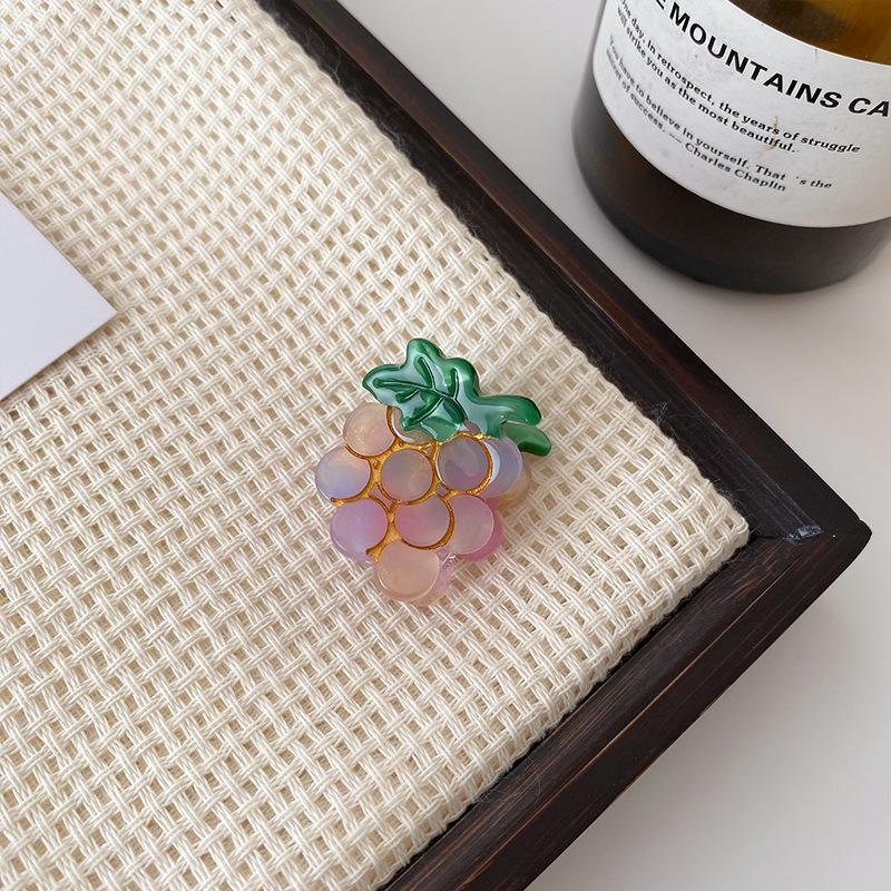 Cute Fruit Mini Hair Clips - Strawberry & Cherry Baby Bang Clips