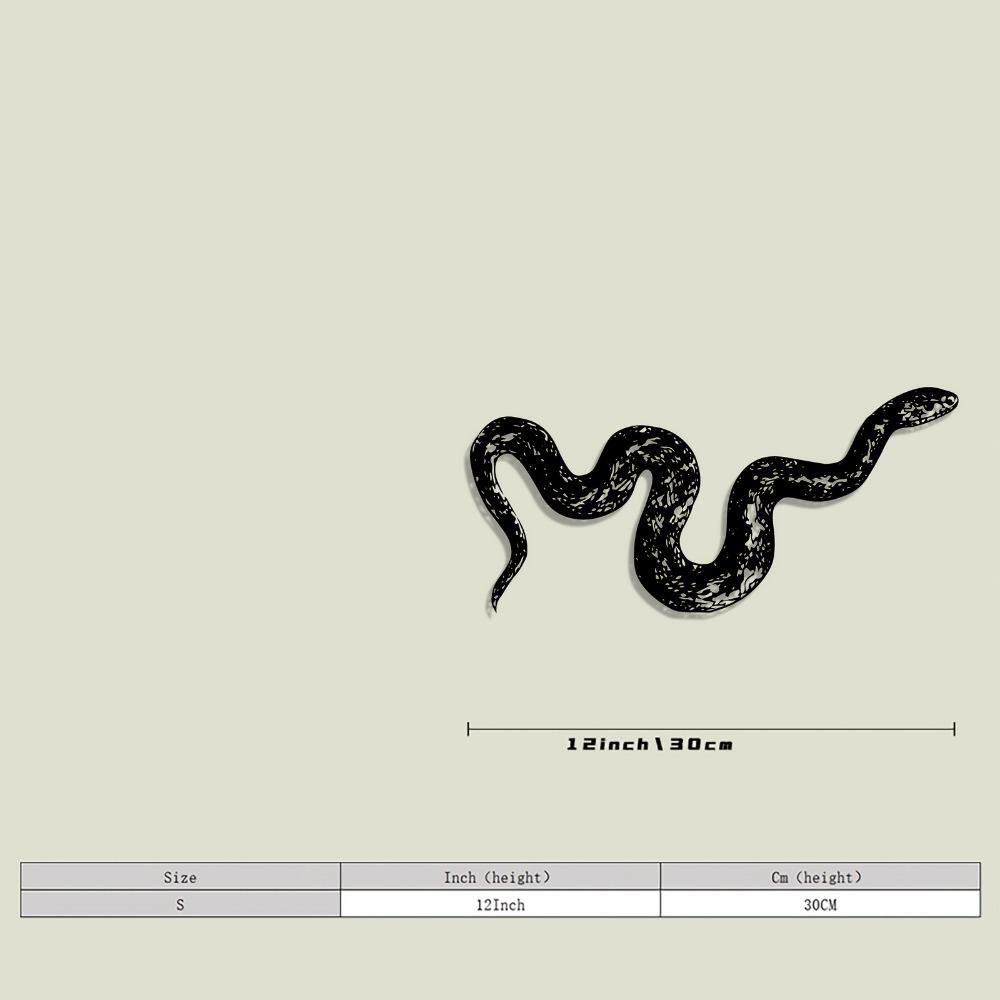

Wrought Iron Snake Wall Art Metal Animal Sculpture Modern Home Living Room Decor Outdoor Indoor Hanging Ornament Gothic Farmhouse Gift