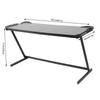 Gaming Furniture Z Shaped Large Computer Table PC Gaming Desk with RGB LED Light Home Furniture Gaming Supplies RGB Gaming Table