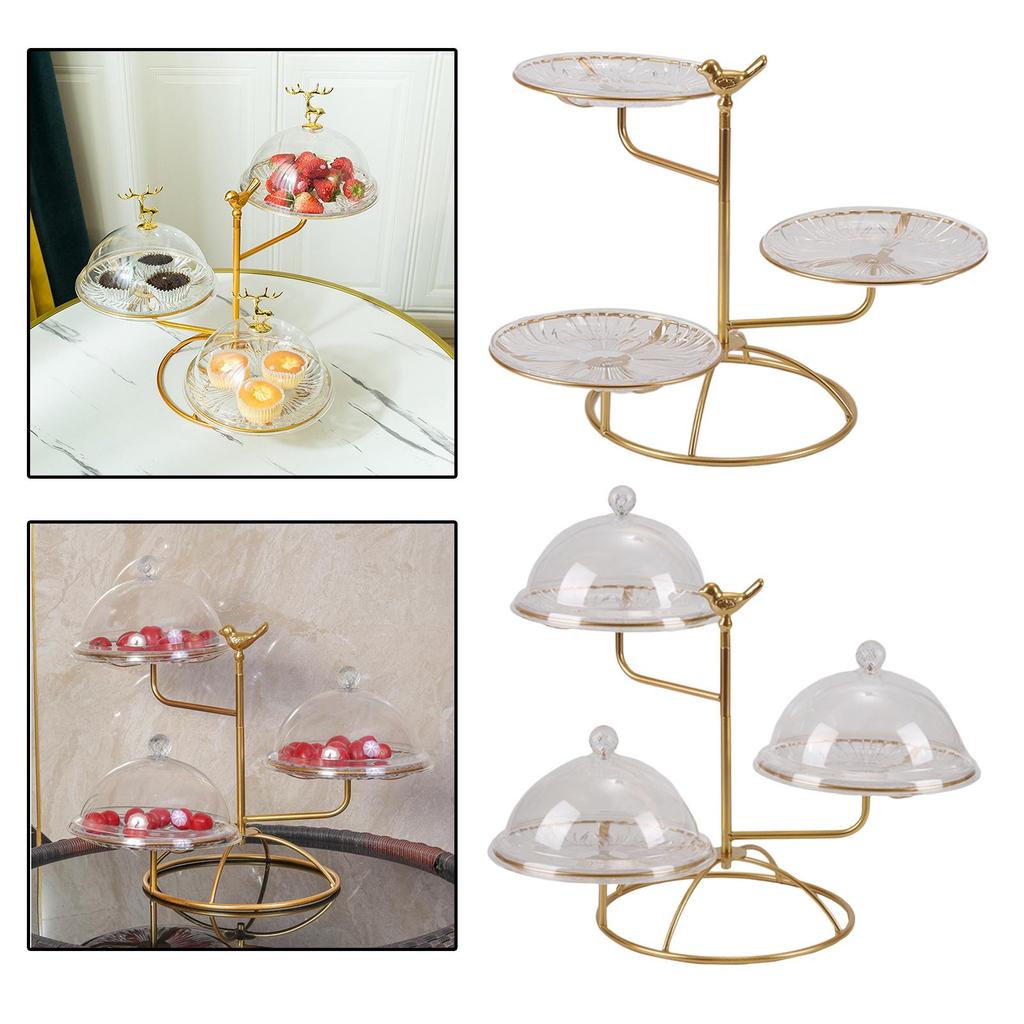 3 Tier Serving Tray Cookie Trays Display Stand Round Cupcake Cake Cooking