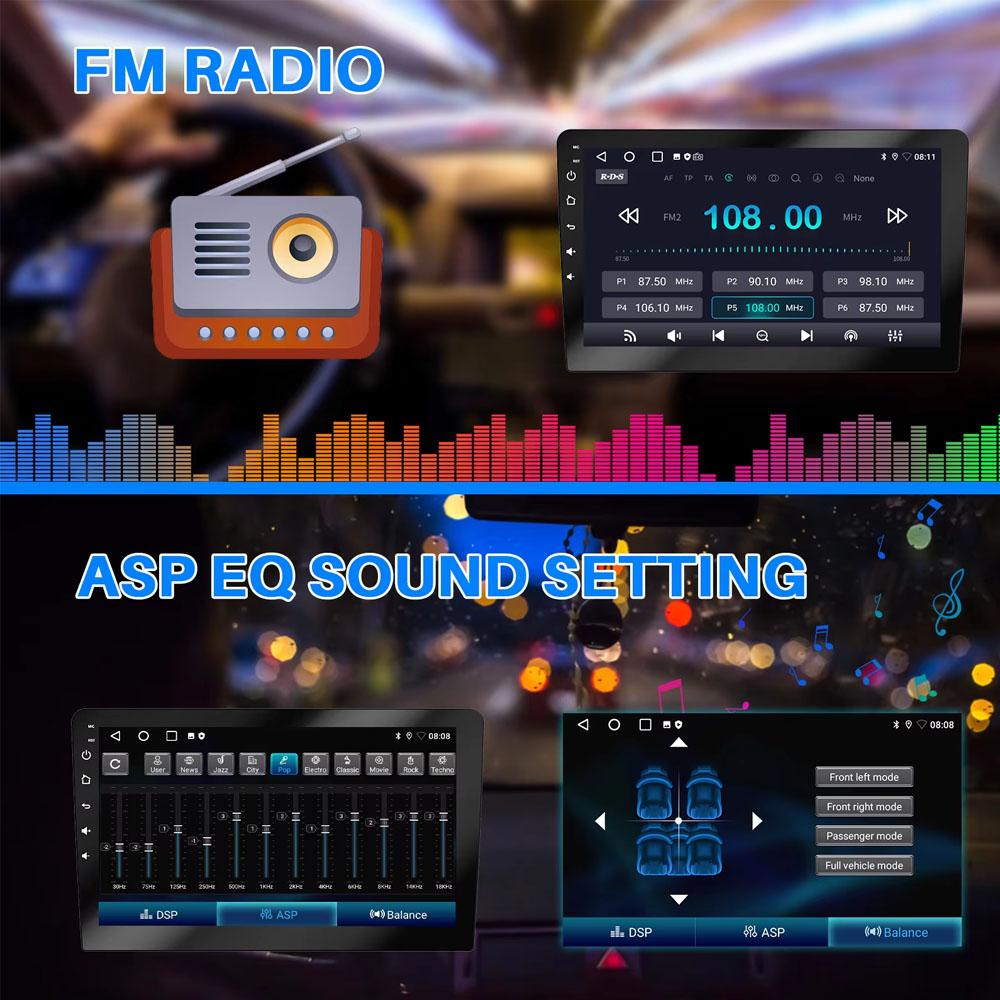 10in Car Stereo Radio 4+64G Fit for CarPlay Android Auto GPS Navi Android14 Wifi FM/RDS for Mercedes-Benz Vito 3 W447 2014-2020