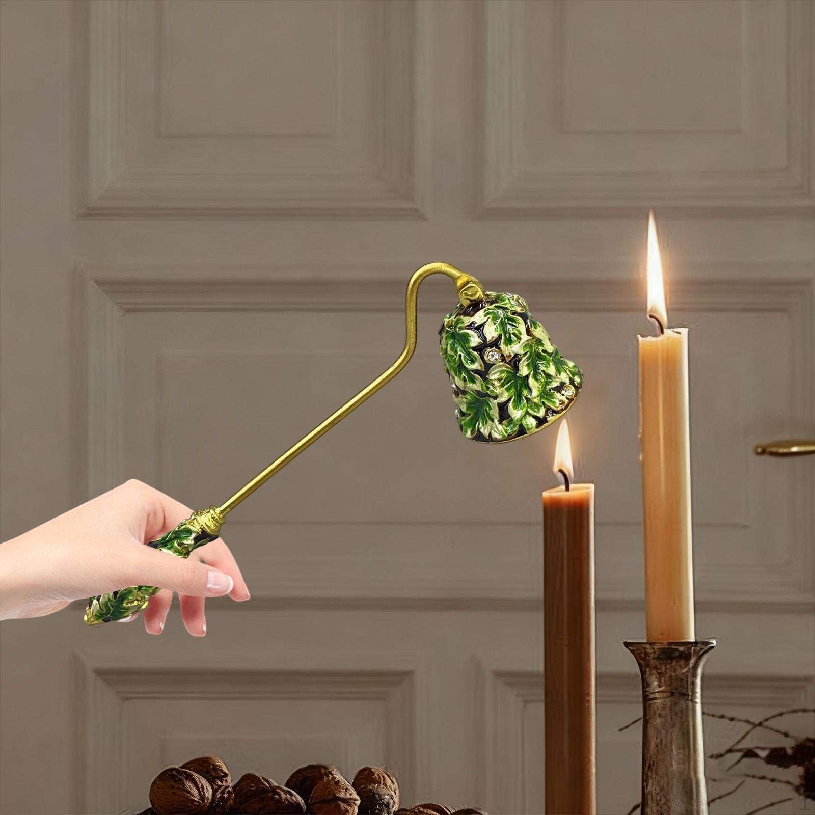 Ретро Эмалевый Дизайн Свечегаситель Ручной Цинковый Сплав Прочный Аксессуар Ручной Работы Свеча