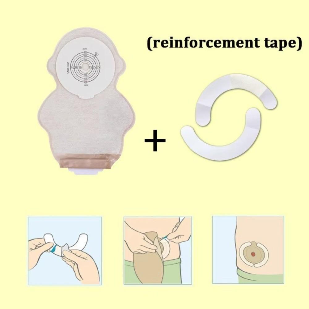 10PCS Drainable Ostomy Bags One-piece Stoma Care Pouch Baby Colostomy Bags Ileostomy Care