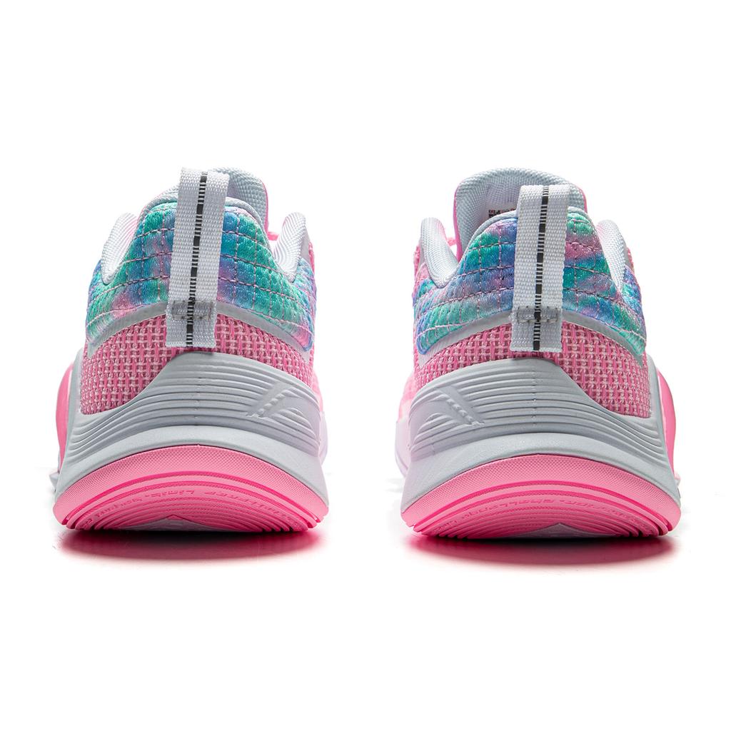 New LiNing BadFive Hunter 1 Slip Resistant Coverage Lightweight Rebound Low Top Outdoor Basketball Shoes Men's Neon Pink ABFV003-3