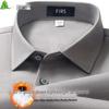 Shanshan Men's 90% Goose Down Modal Fleece Lined Winter Shirt