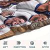 1PC England National Football Team Patterned Flannel Blanket Suitable For All Seasons for Home Decor Warmth and Comfort Gifts Holiday Present