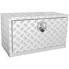 Underbody Truck Box, 30"×14"×16" Pickup Storage Box, Heavy Duty Aluminum Diamond Plate Tool Box with Lock and Keys, Waterproof Trailer Storage Box