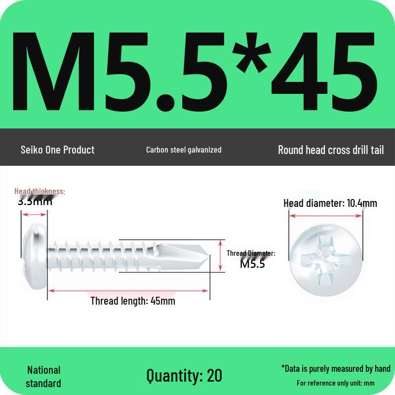 National Standard Hardened Galvanized Phillips Self-Drilling Self-Tapping Screws for Sheet Metal