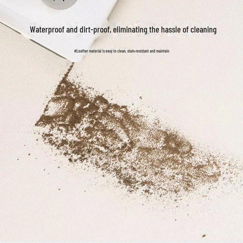 Zvukotěsná, nečistotám odolná, krémově zbarvená kožená vstupní rohožka - omyvatelná, bez nutnosti drhnutí, přizpůsobitelná podložka na nohy pro domácí použití.