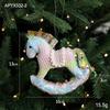 Christmas Ice Cream Cone Snowman Ornament – Cute Pink Decoration for Trees & Venues