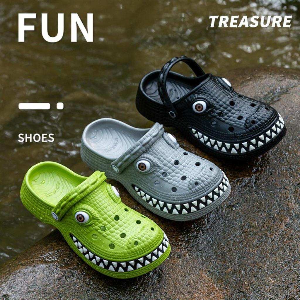 Outdoor, Men's, Breathable, Cartoon Crocodile, Lightweight, Breathable Shoes, Soft, Comfortable, Suitable for Couples To Wear