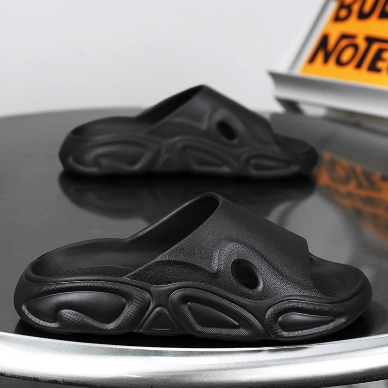 Men Slide Shoes New Eva High Quality Plush Comfort Soft Bathroom Women Sandal Shoes Cute House Summertime Orginal Design Daily Couple