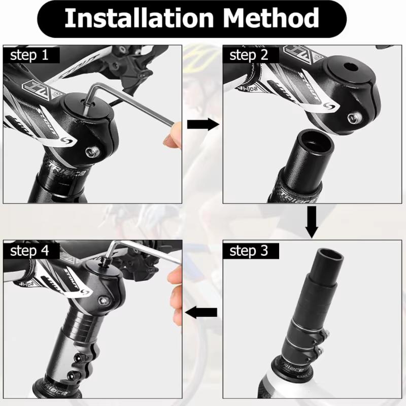 Aluminum Alloy Bike Fork Stem Riser Extender Extension Bicycle Cycling Bike Stem Head Up Raiser Handlebar Riser Adaptor