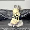 Letter Pattern Warm Dog Hoodie Cozy Soft Two-Legged Dog Clothing Comfortable Thicken Dog Hooded Sweatshirt Outdoor Walking
