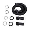 Rain Barrel Hose Connector Kit 39.4 Inch Plastic Rain Barrel Diverter Linking Kit for Rainwater