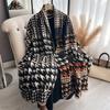 New Houndstooth Print Scarf for Women Warmer Winter Cashmere Pashmina Scarves Shawls Female Thick Blanket Wraps Foulard 2026