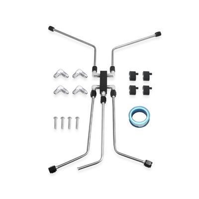 Crossover Coolant Stainless LS Steam Vent Blower Stainless Steel Crossover Kit with Steam Vent for Gen 3 Hi Pro Flo XT Engines