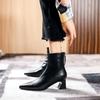 Fashion Spring/ Autumn Short Boots High Heel British Style 2025 New Women's Boots Medium Tube Pointed Fashion Boots Thick Heel Shoes