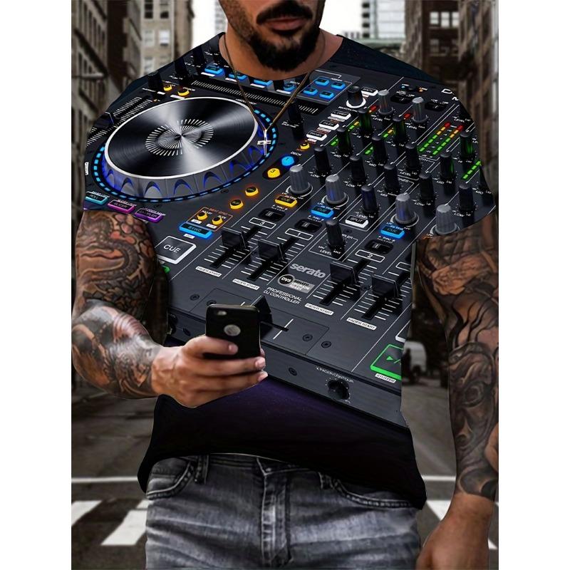 

Summer Men s 3D Printed T-shirt, Full Printed Pattern Short Sleeved Jersey, Suitable for Children s XXS