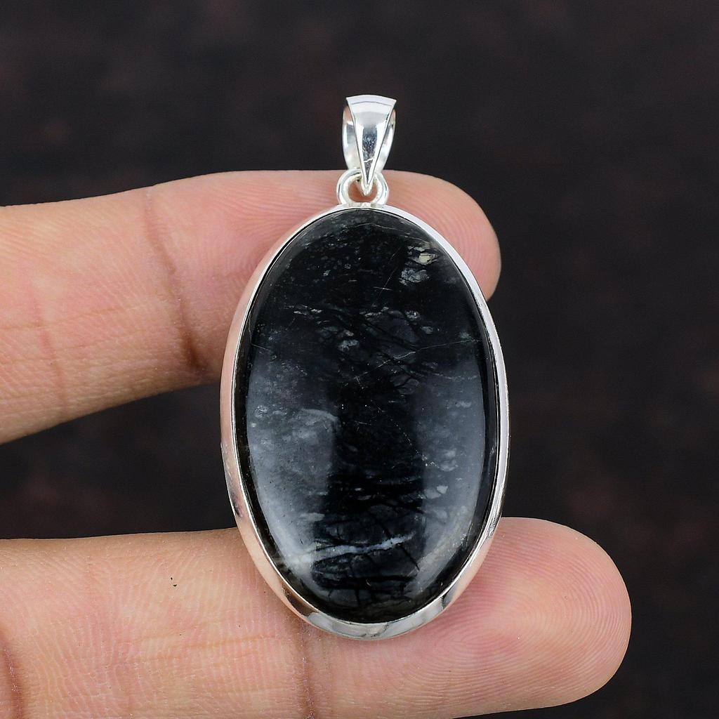 Picasso Jasper Pendant Gemstone Pendant 925 Sterling Silver Pendant Handmade Amazing Pendant Natural Picasso Jasper Jewelry Gift For Mom