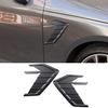 Universal Glossy Carbon Fiber Look Car Side Fender Air Vent Intake Trim Sticker