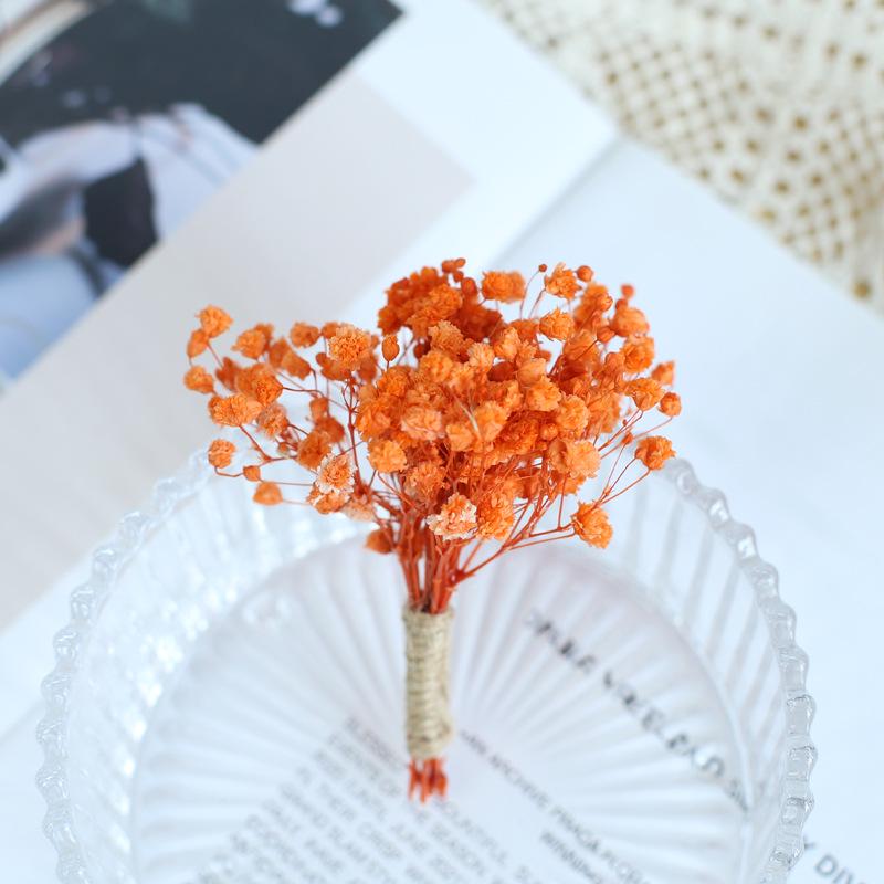 12cm Preserved Flower Boutonniere: Mini Bouquet for Bride, Bridesmaid, Wedding, Gift Box, Party Favor Decoration