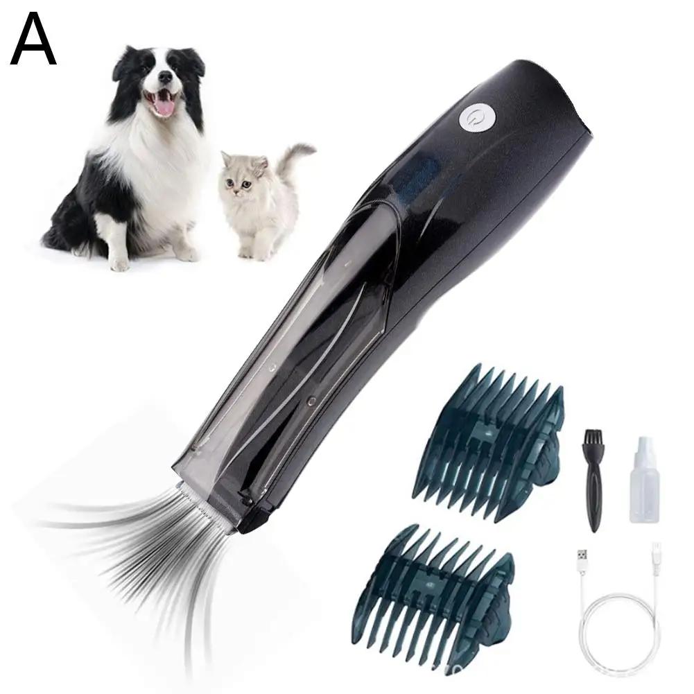 Pet Hair Trimmer That Can Suck Hair Electric Suction Haircut For Cats And Dogs Professional Limited Comb Noise-free 1h Long Q1M1