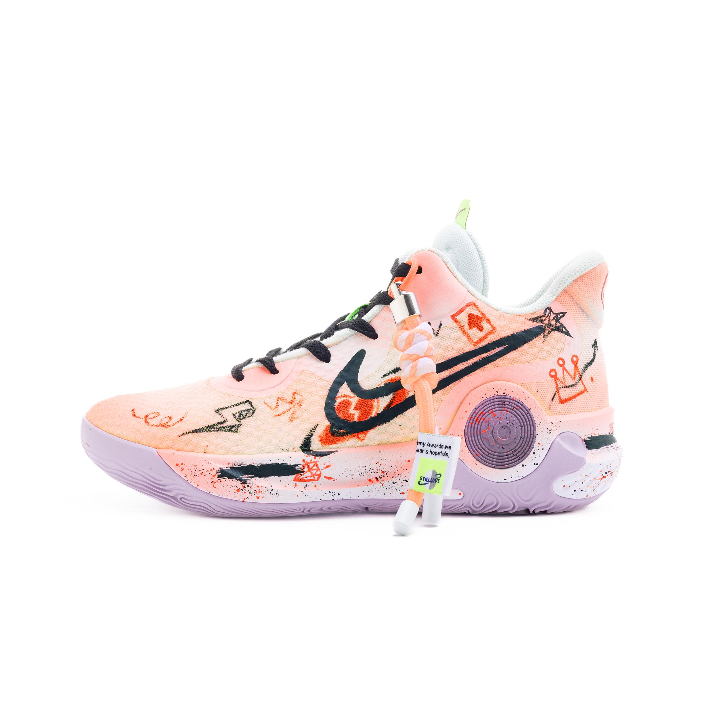 

Nike KD Trey 5 IX Hand Drawn Graffiti Mid top Vintage Basketball Shoes Men s Orange DJ6922-100(Team240-) 46
