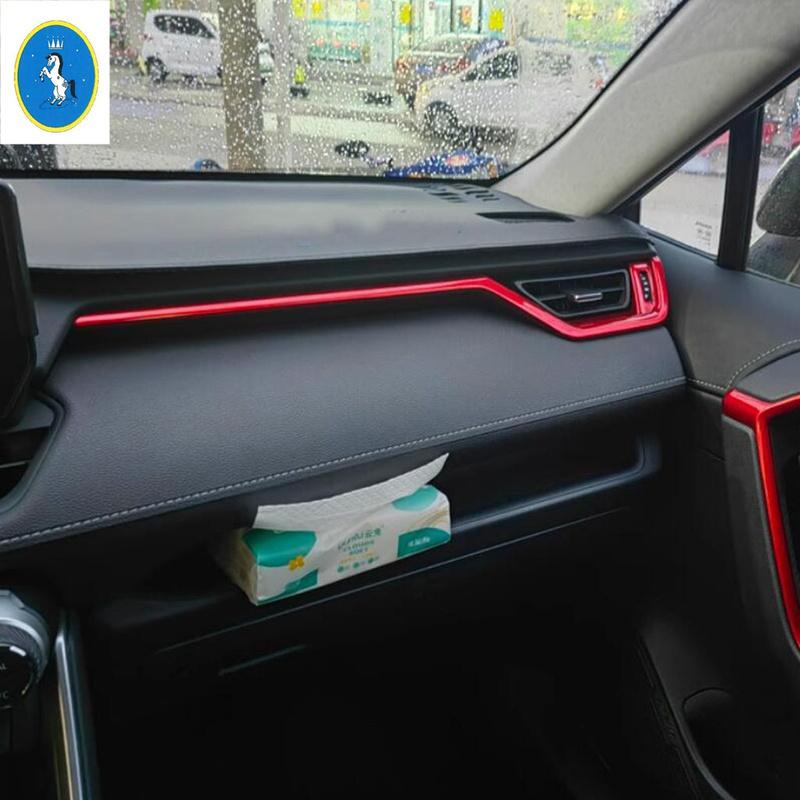 Central Control Dashboard Trument Decor Strip Cover Trim Accessories For Toyota RAV4 RAV 4 XA50      2024