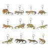 Portable Acrylic Decor 12Pcs 2D Snake Keychain Set, Lizard Reptile Insect Key Realistic Animal Ring Holder, Decorative Pendant for Backpacks Handbags