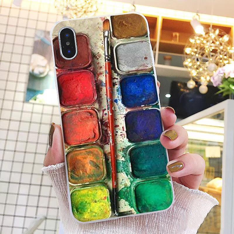Watercolors Set Paint Palette Painting Box Phone Case For iPhone 17ProMax Air 16 15 14 13 Pro Max 15 16 Pro 15Plus