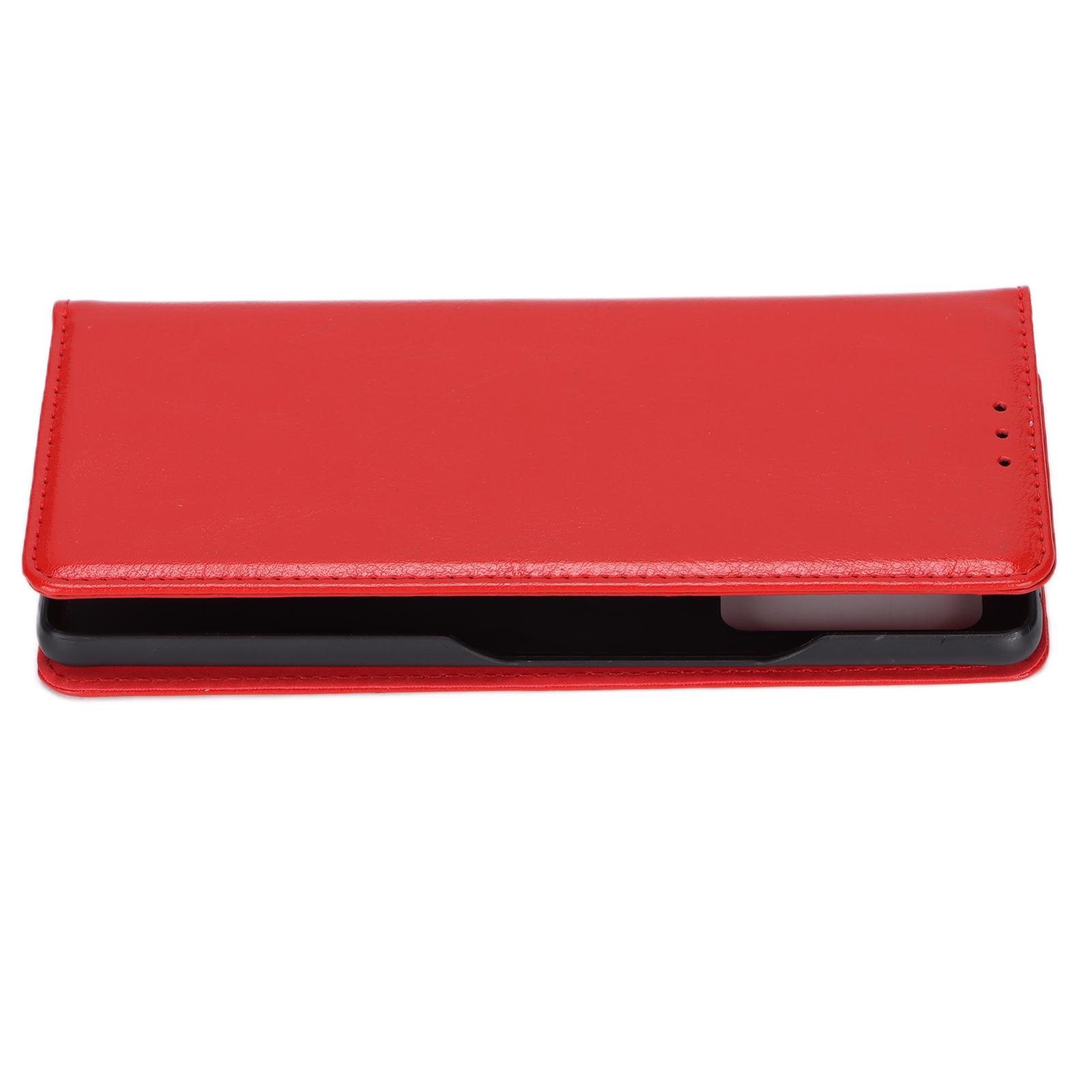 

Защитный кожаный чехол с защитой от падений, магнитным клапаном и невидимым кошельком для Galaxy Z Fold 2Red красный