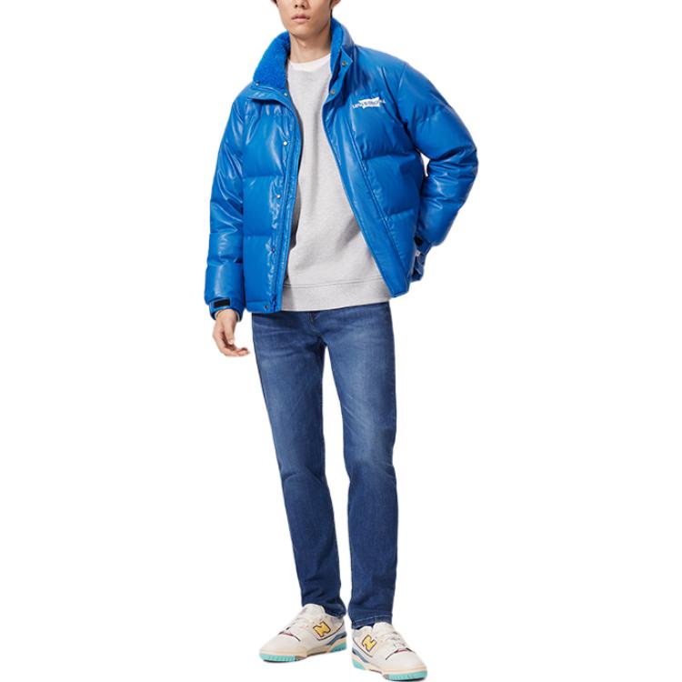 Giacca Piumino Manica Lunga con Zip Stampata Levis AI22 Giacche Uomo Blu A5163-0001