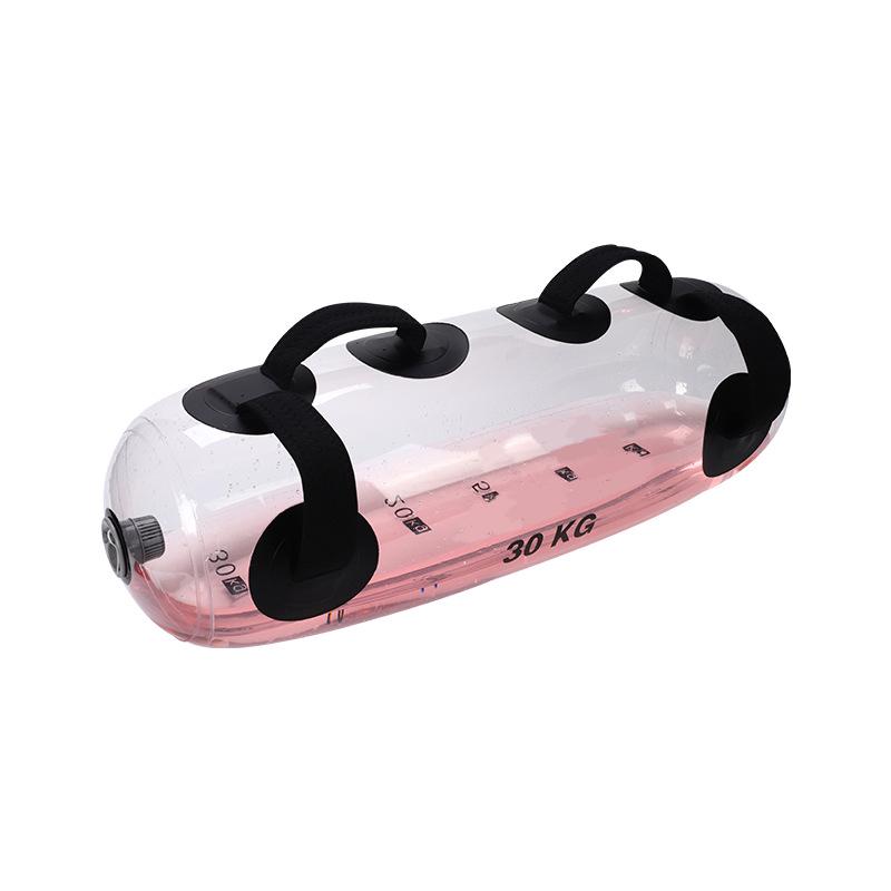 Clear Cylindrical Water Weight Dumbbell for Energy and Weightlifting Training