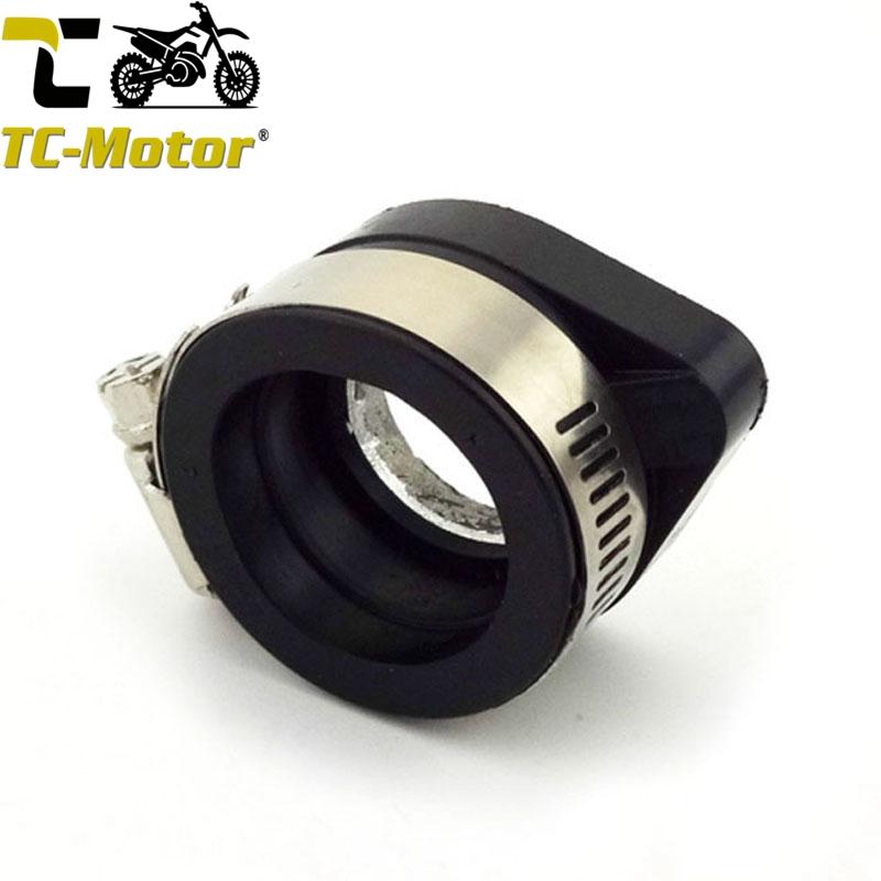

TC-Motor Pit Bike Carb Intake Adapter Boot Rubber Pipe Flange For Mikuni VM24 PE24 26 28 OKO 1pc