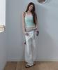 Lora Lora Wide Fit Denim Pants White