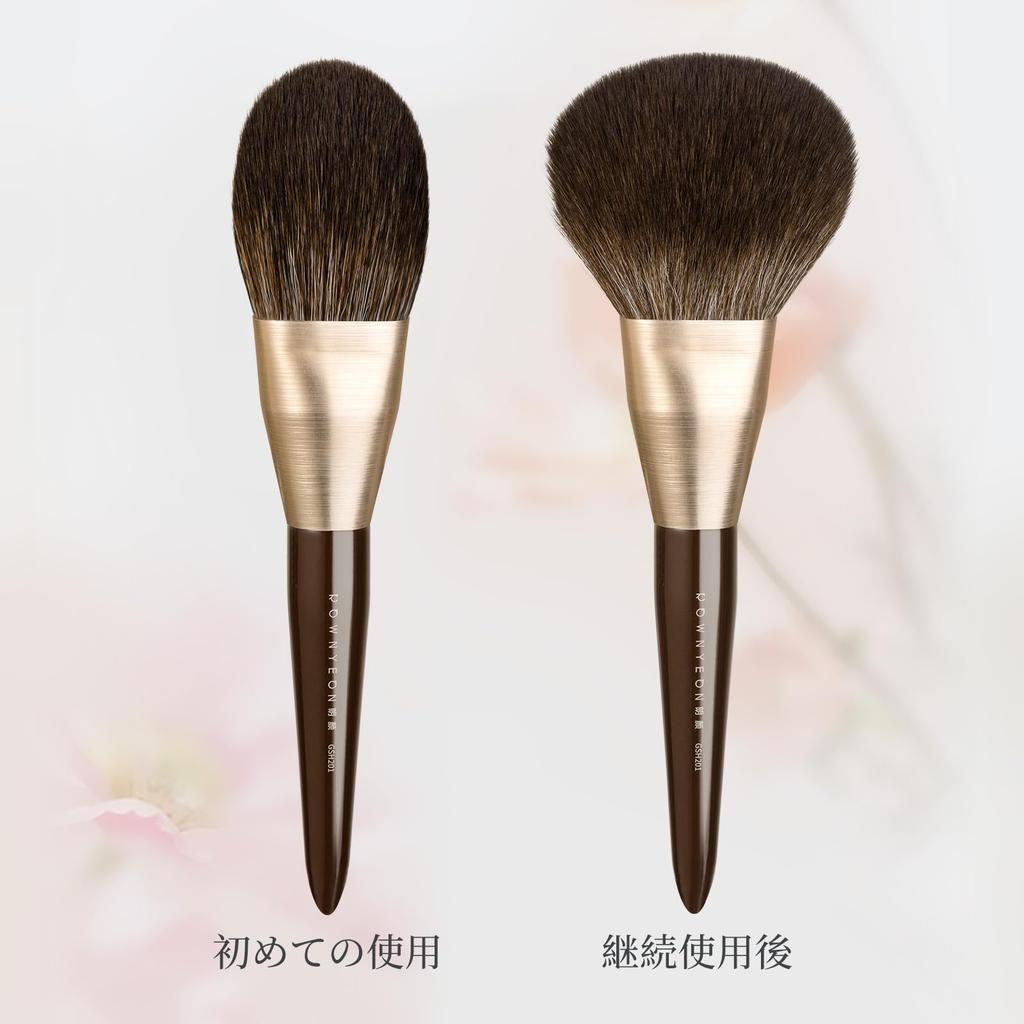ROWNYEON Powder Brush, Large Size, Face Brush, Makeup Brush, Cosmetic Brush, Fiber Hair, Soft, Easy To Use, Soft, Gentle Hair Quality, GSH201