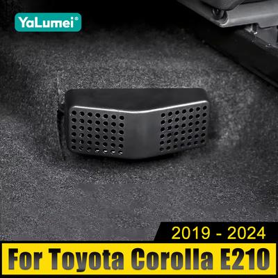 Bil Under Säte Bakre AC Värme Golv Luftkonditionering Ventilationsutlopp Gallerskydd För Toyota Corolla E210 2019-2022 2023 2024 Hybrid