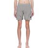 STONE ISLAND Pantaloncini da bagno con patch logo e vita elasticizzata Uomo costume da bagno Grigio 1015B0943-V0003