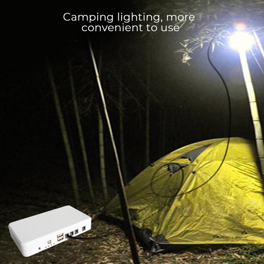 5W Solar Panel Generator Lighting Kit Set 5v USB Solar Charger with 2 LED Light Bulb Emergency Light +1.5A Output Phone Charger