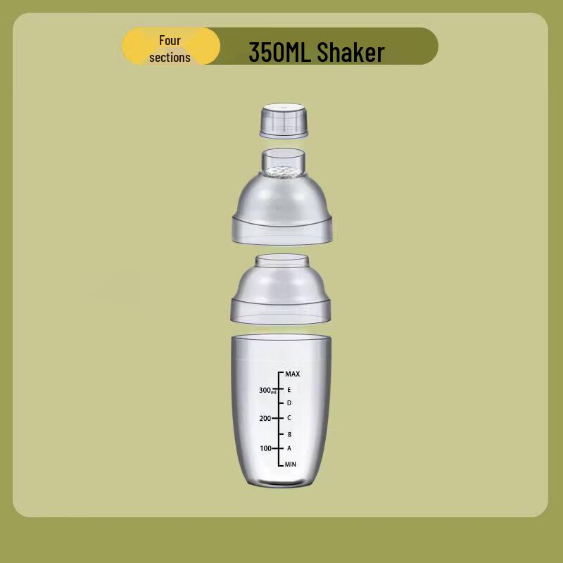 ZISIZ Food-Grade Thickened Four-Section Shaker Cup