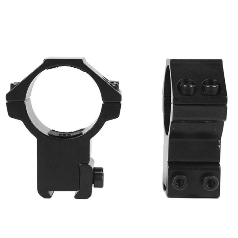 2PCS Clamps 30mm Rifle Scope Mount Picatinny Dovetail Rail Adapter Aluminum Ring with Stop Pin for Hunting Flashlight Clamp