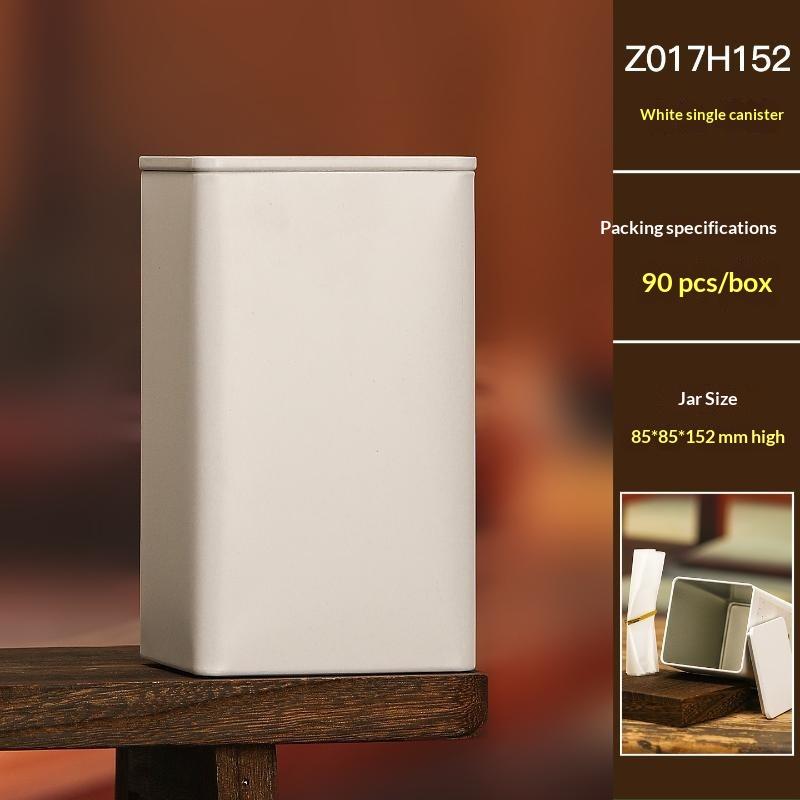 Coffee Bean Tea Leaf Sugar Storage Jar Empty Tea Tinplate Container Condiment,Coffee Bean Pot Containers Desktop Tea Bag Tin