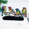 Colorful Birds Ornament Table Decoration Bird Desktop Ornament Modern Acrylic Bird Figurine Decorative Art Ornament