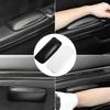 Black Car Mats Door Control Pillows Foot Headrest Cushions Knee Pads Leg Pads