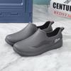 Low-top rain shoes waterproof and non-slip water shoes male adult warm waterproof shoes shallow mouth non-slip rubber shoes