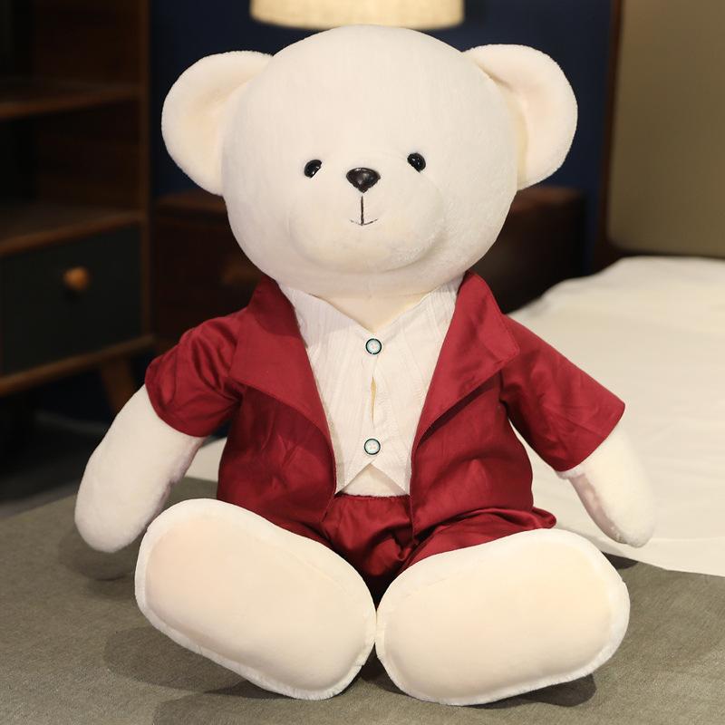 Cute Couple Bear Teddy Bear Doll Plush Toy Wear Skirt Hug Bear Doll Wedding Wedding Press Doll