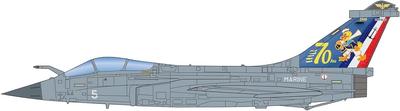 PLATZ French Rafale M 12th Naval Air 70th Anniversary Painted Includes Exclusive Etching Plastic 1/72 Carrier-Based Fighter, Group, Aircraft, Parts,